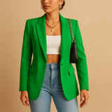 Elegant tailored blazer for women | Isla-Blazers-Darling Fashion-Green-S-Darling Fashion