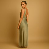 Evening dress with slit for women | Isabella-Dresses-Darling Fashion-Darling Fashion