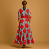 Floral maxi dress with pockets for women | Sophia-Dresses-Darling Fashion-Darling Fashion
