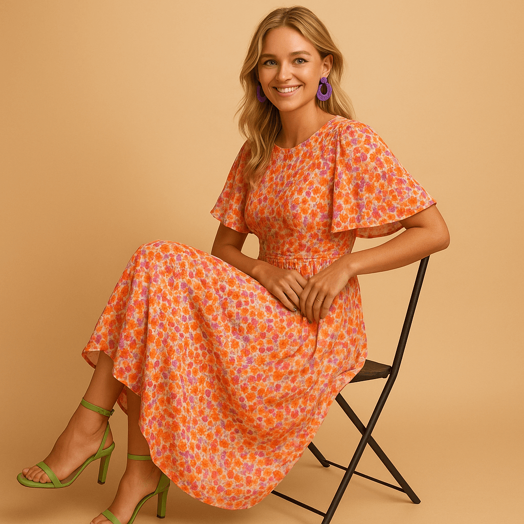 Floral maxi summer dress for women | Amelia-Dresses-Darling Fashion-Darling Fashion