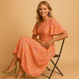 Floral maxi summer dress for women | Amelia-Dresses-Darling Fashion-Darling Fashion