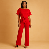 Glitter halter jumpsuit for women | Naomi-Jumpsuits-Darling Fashion-Red-XS-Darling Fashion
