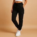 High waist cargo pants for women | Maya-Trousers-Darling Fashion-Black-S-Darling Fashion