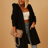 Light streetwear jacket with hood for women | Ivy-Jackets-Darling Fashion-Black-S-Darling Fashion