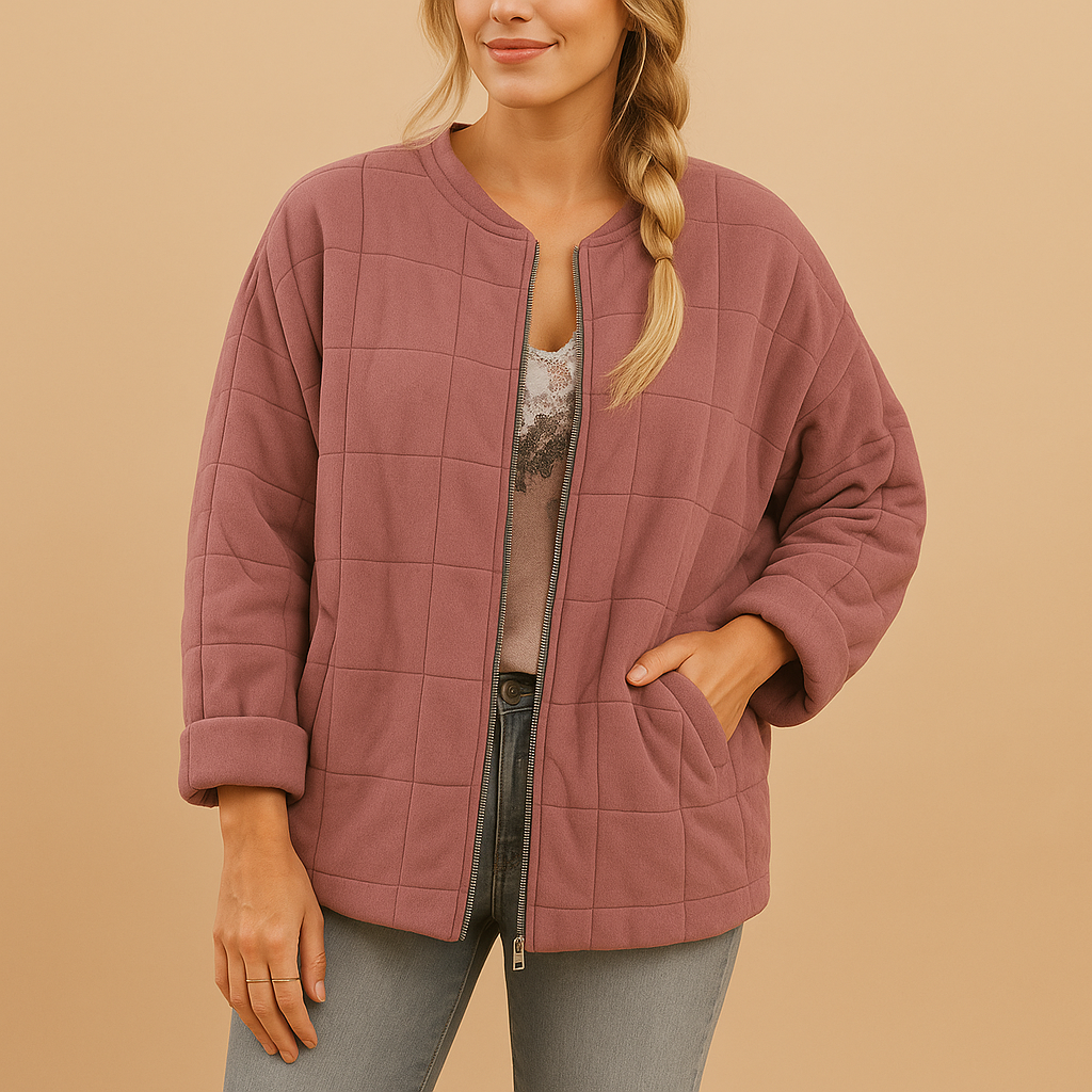 Lightweight summer jacket for women | Isla-Jackets-Darling Fashion-Pink-S-Darling Fashion
