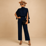 Lightweight summer jumpsuit with adjustable straps for women | Marissa-Jumpsuits-Darling Fashion-Blue-S-Darling Fashion