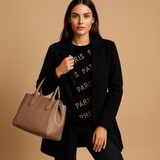 Long elegant jacket for women | Isabelle-Jackets-Darling Fashion-Black-S-Darling Fashion