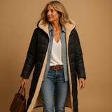 Long winter coat for women | Charlotte-Jackets-Darling Fashion-Black-S-Darling Fashion