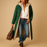 Long winter coat for women | Charlotte-Jackets-Darling Fashion-Army Green-S-Darling Fashion
