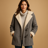Long winter coat with hood for women | Amelia-Jackets-Darling Fashion-Gray-XS-Darling Fashion