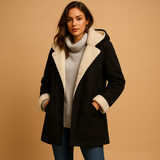 Long winter coat with hood for women | Amelia-Jackets-Darling Fashion-Black-XS-Darling Fashion