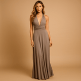 Multiway wrap dress for women | Dahlia-Dresses-Darling Fashion-Khaki-S-Darling Fashion