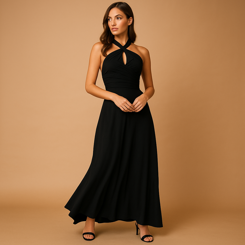 Multiway wrap dress for women with flattering fit and versatile design, available in wine red, black, green, khaki, navy blue, and pink. Perfect for summer occasions.