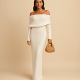 Off-shoulder summer dress for women | Clara-Dresses-Darling Fashion-White-S-Darling Fashion