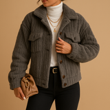 Oversized jacket for women | Selene-Jackets-Darling Fashion-Dark Gray-S-Darling Fashion