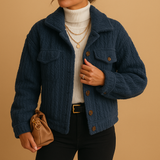 Oversized jacket for women | Selene-Jackets-Darling Fashion-Dark Blue-S-Darling Fashion