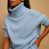 Women’s oversized turtleneck sweater with relaxed silhouette and chic design. Perfect for casual wear, lounging, and seasonal layering.