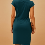 Women’s shaping bodycon dress with stretchy fit and feminine silhouette – perfect for casual outings, office wear, dinners, and parties.