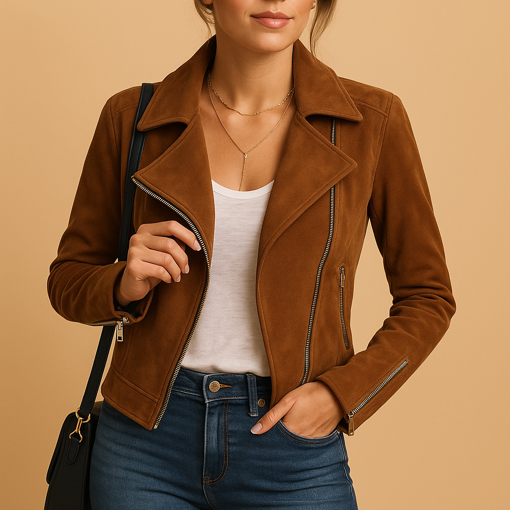 Short summer jacket for women | Jasmine-Jackets-Darling Fashion-Auburn-S-Darling Fashion