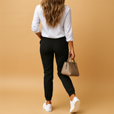 Slim fit chino pants for women | Grace-Trousers-Darling Fashion-Darling Fashion