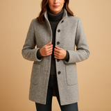 Soft winter coat for women | Livia-Jackets-Darling Fashion-Light Gray-S-Darling Fashion