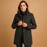 Soft winter coat for women | Livia-Jackets-Darling Fashion-Dark Gray-S-Darling Fashion