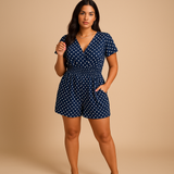 Summer jumpsuit for women with adjustable straps | Clara-Jumpsuits-Darling Fashion-Dark Blue-S-Darling Fashion