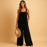 Summer wide-leg jumpsuit for women | Livia-Jumpsuits-Darling Fashion-Black-S-Darling Fashion