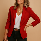Tailored blazer for women | Harper-Blazers-Darling Fashion-Dark Red-S-Darling Fashion