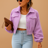 Timeless elegant coat for women | Helena-Jackets-Darling Fashion-Purple-S-Darling Fashion