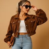 Timeless elegant coat for women | Helena-Jackets-Darling Fashion-Brown-S-Darling Fashion