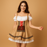 Traditional Oktoberfest dress for women | Hannah-Dresses-Darling Fashion-Khaki-M-Darling Fashion
