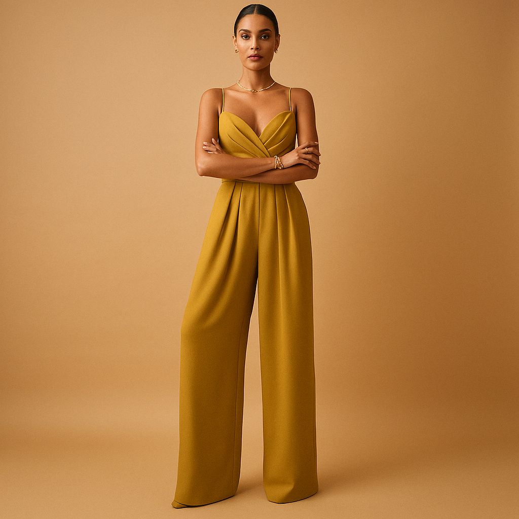 Women’s trendy summer jumpsuit with breathable fabric, adjustable straps, and flattering fit. Perfect for parties, casual days, and summer evenings.