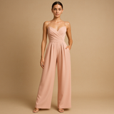 Trendy summer jumpsuit with adjustable straps for women | Liana-Jumpsuits-Darling Fashion-Pink-S-Darling Fashion