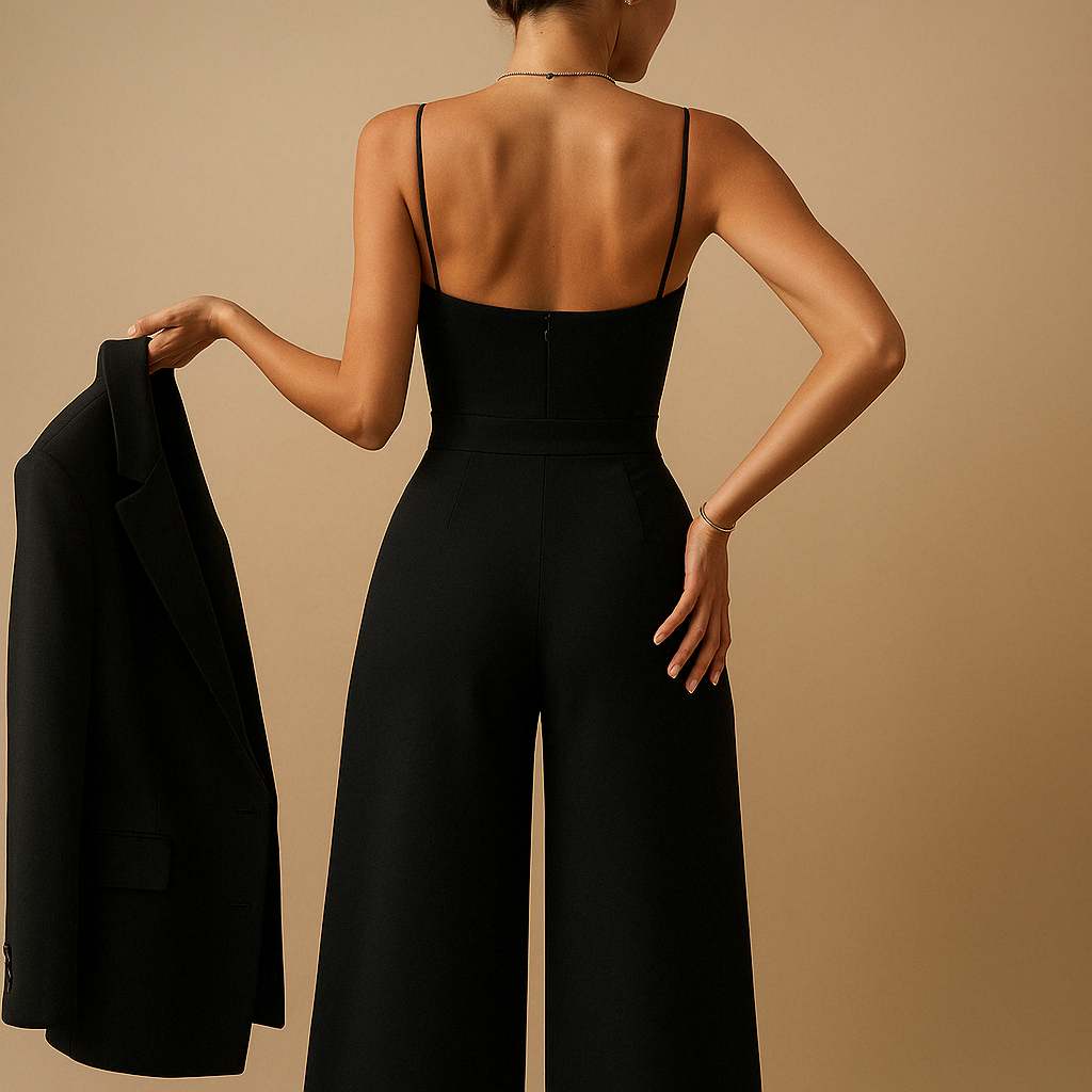 Women’s trendy summer jumpsuit with breathable fabric, adjustable straps, and flattering fit. Perfect for parties, casual days, and summer evenings.