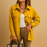 Waterproof windproof jacket for women | Hannah-Jackets-Darling Fashion-Yellow-XS-Darling Fashion