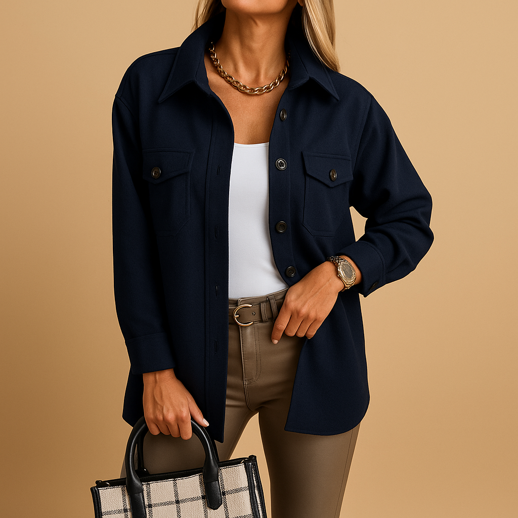Waterproof windproof jacket for women | Hannah-Jackets-Darling Fashion-Navy-XS-Darling Fashion